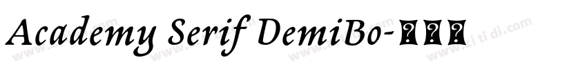 Academy Serif DemiBo字体转换